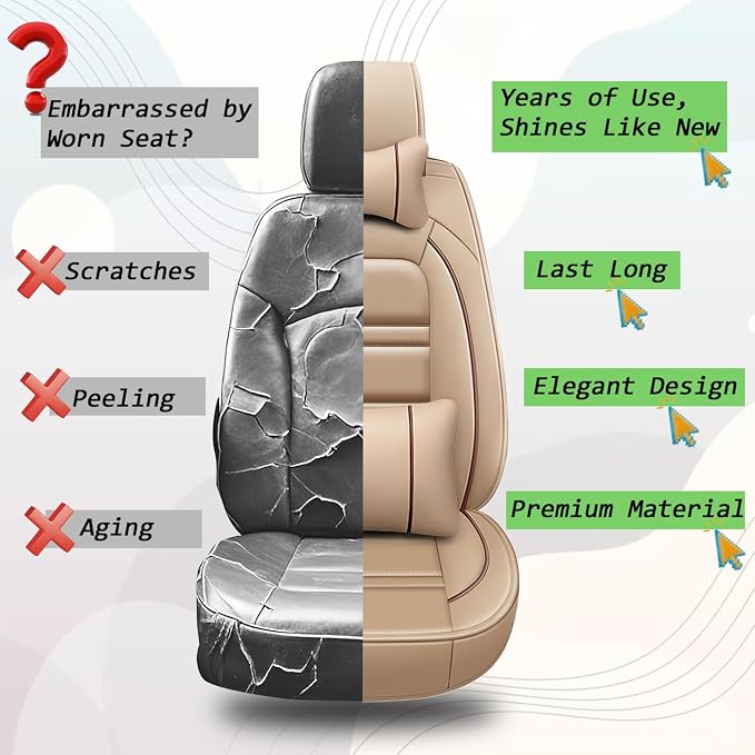 Car Seat Covers for JP Grand Cherokee 2011-2025 | 5-Seats Seat Covers, - Image 8