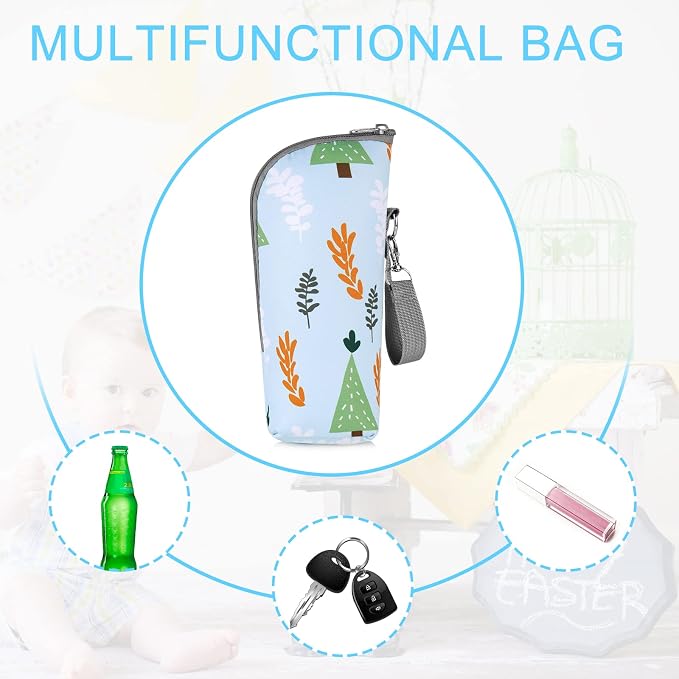 Accmor Baby Bottle Cooler Tote Bags, Insulated Breastmilk Cooler Bag, Nursing - Image 6