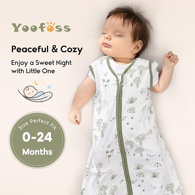 Yoofoss Baby Sleep Sack 12-18 Months 0.5 Tog Wearable Blanket - Image 7