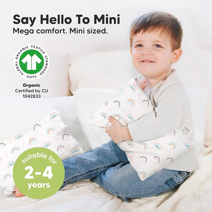 Mini Toddler Pillow with Pillowcase - Image 3