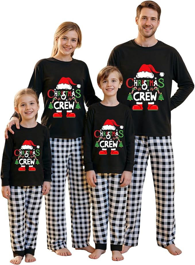 Awoscut Christmas Family Matching Pajamas Christmas Pjs Holiday Nightwear by Awoscut