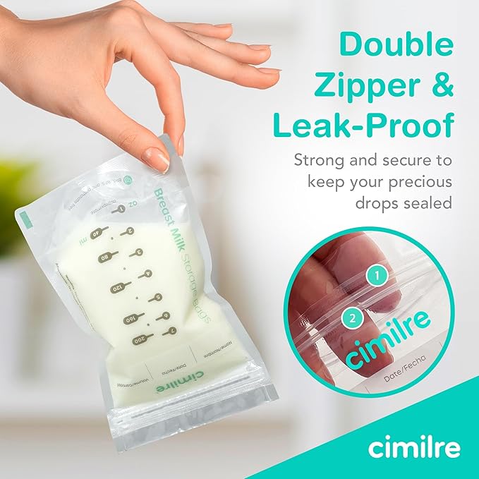 Cimilre P1 Portable Breast Pump & Breast Milk Storage Bags Bundle – Compact - Image 8