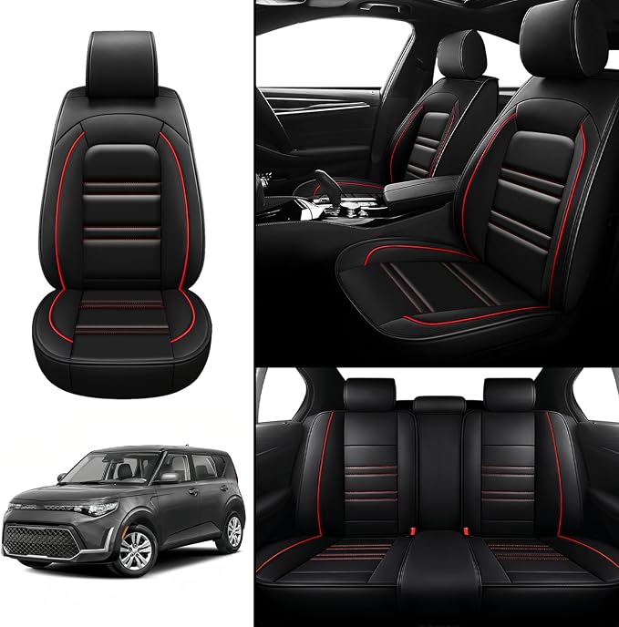 Seat Covers for kia Soul 2010-2025 | 5-Seats Leather Seat Covers - Image 2