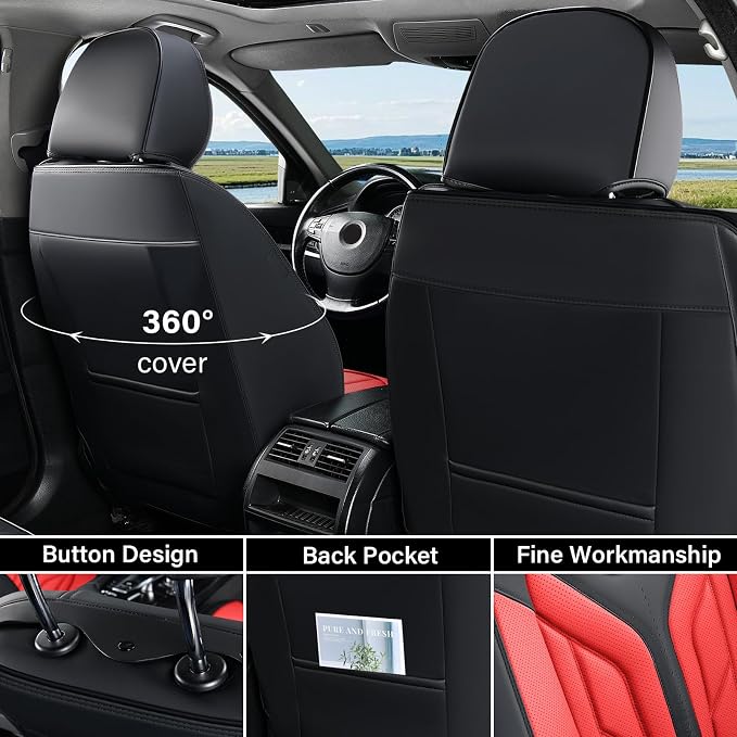 Coverado Seat Covers, Car Seat Covers Front Seats, Leather Seat Covers - Image 2