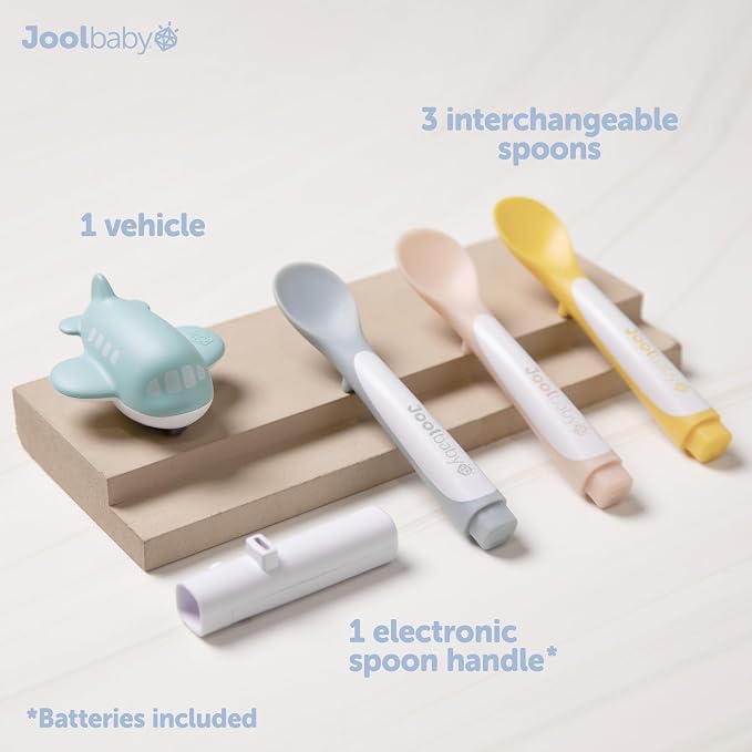 Jool Baby Musical Baby Spoons, 3 Spoons + Plane - Image 3