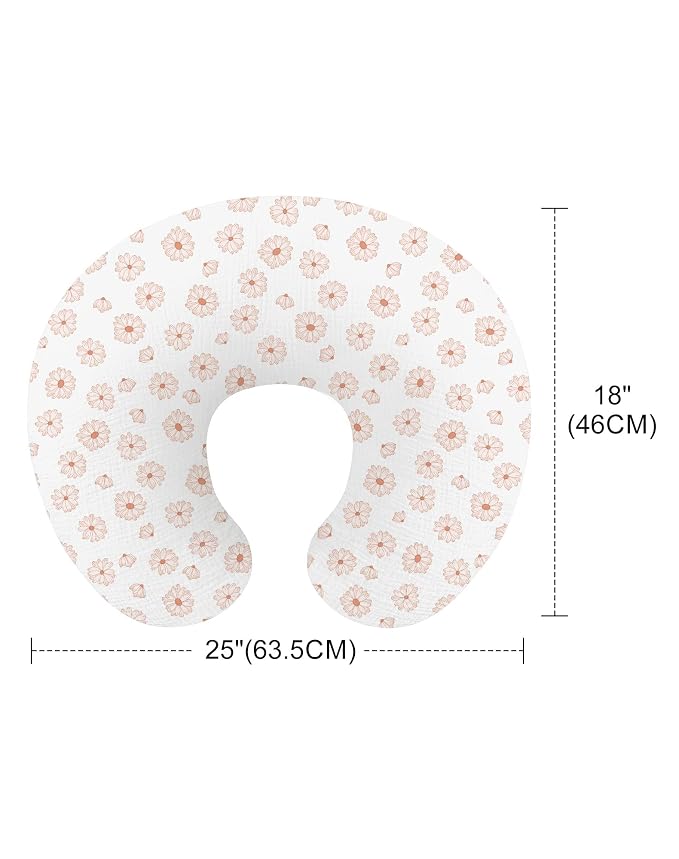 Nursing Pillow Covers, Muslin Nursing Cover - Image 2