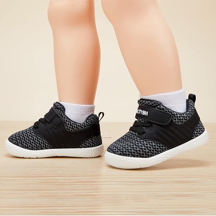 BMCiTYBM Baby Boy Girl Shoes Breathable Mesh Walking Shoes Lightweight Non-Slip - Image 2