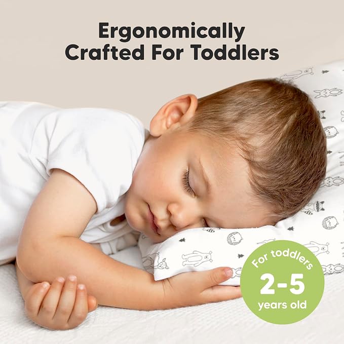 KeaBabies Toddler Pillow with Pillowcase, Jumbo 14X20 - Image 2