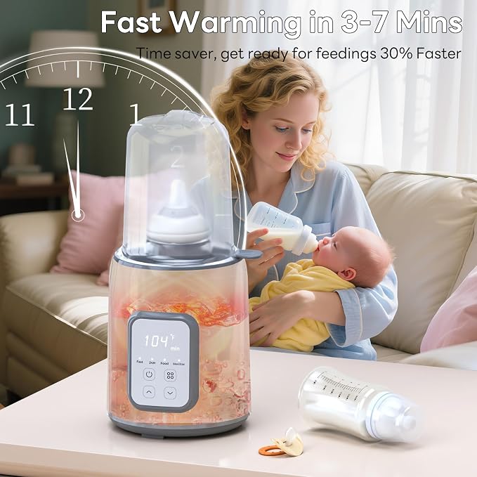 Bottle Warmer, 8-in-1 Fast Baby Bottle Warmer - Image 3
