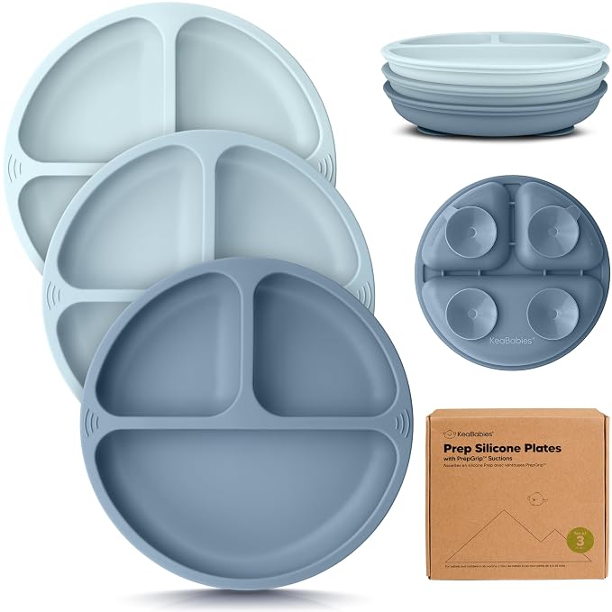 KeaBabies Suction Plates for Baby, Toddler by KeaBabies
