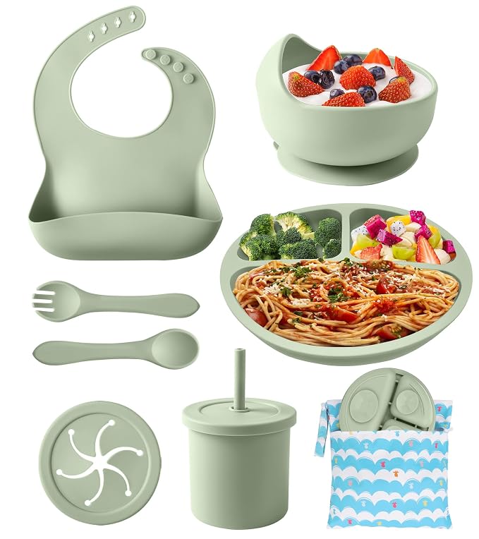 Silicone Baby Feeding Set, Travel Bag - Image 8