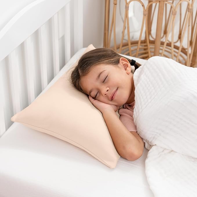 Comfy Cubs Toddler Pillow with Cotton Pillowcase, 13 x 18 in - Image 2