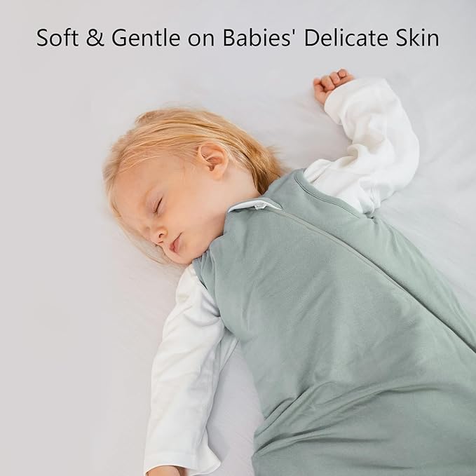 BubblePanda Rayon Made from Bamboo Sleep Sack 0-6 Months 0.5 Tog Soft Newborn - Image 4