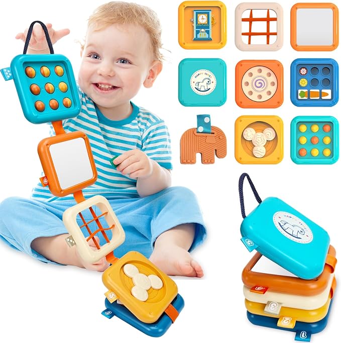 weirtoya Busy Board for 1 Year Old, Toddler Travel Toys for Toddler 1-3 by weirtoya