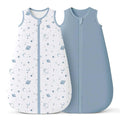 Konssy Muslin Baby Sleep Sack 0-6 Months 0.8 TOG, 2 Pack 100% Cotton Wearable by Konssy