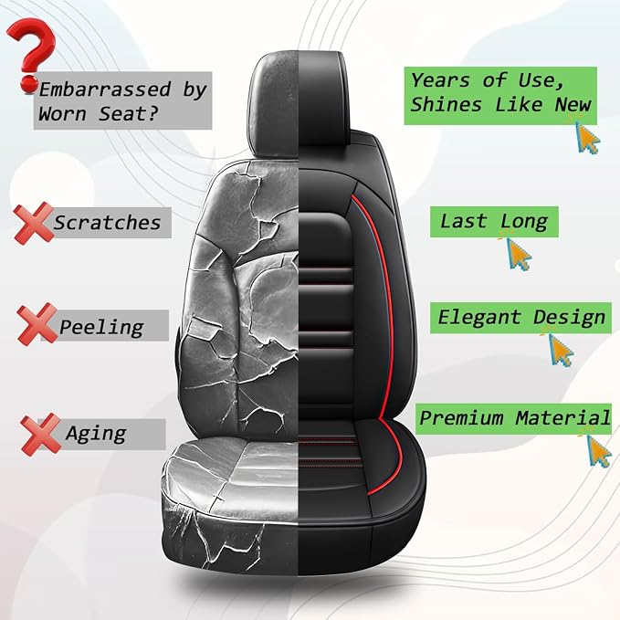 Seat Covers for JP Liberty 2002-2012 | 5-Seats Leather Seat Covers - Image 8