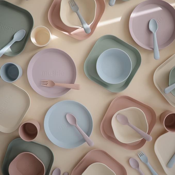 mushie Round Dinnerware Plates for Kids | Made in Denmark - Image 6