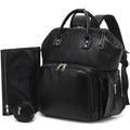Premium Vegan Leather Diaper Bag Backpack by ROSEGIN