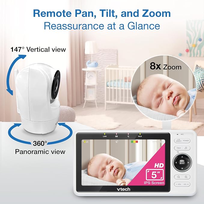 VTech 2-Cameras Smart WiFi Baby Monitor - Image 6