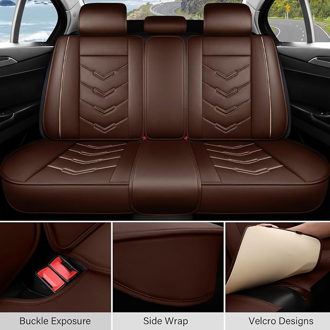 Leather Car Seat Covers Fit for LR Range Rover 2022-2025, 5 Seater Waterproof - Image 4