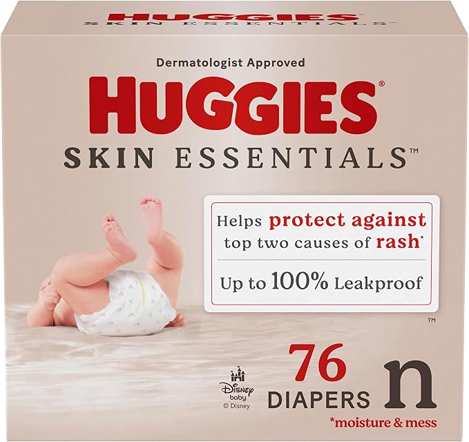 Huggies Size Newborn Diapers, Skin Essentials Baby Diapers, Size Newborn by Huggies%C2%AE