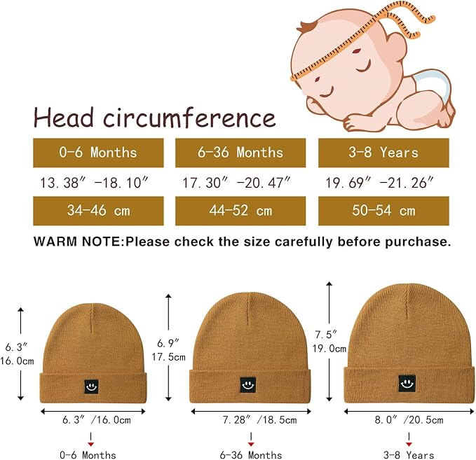 2Pack Baby Beanie Knit Toddler Hat - Image 6