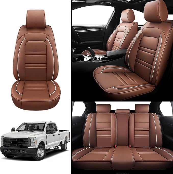 Seat Covers for Ford f250 2011-2025 | 5-Seats Leather Seat Covers - Image 2