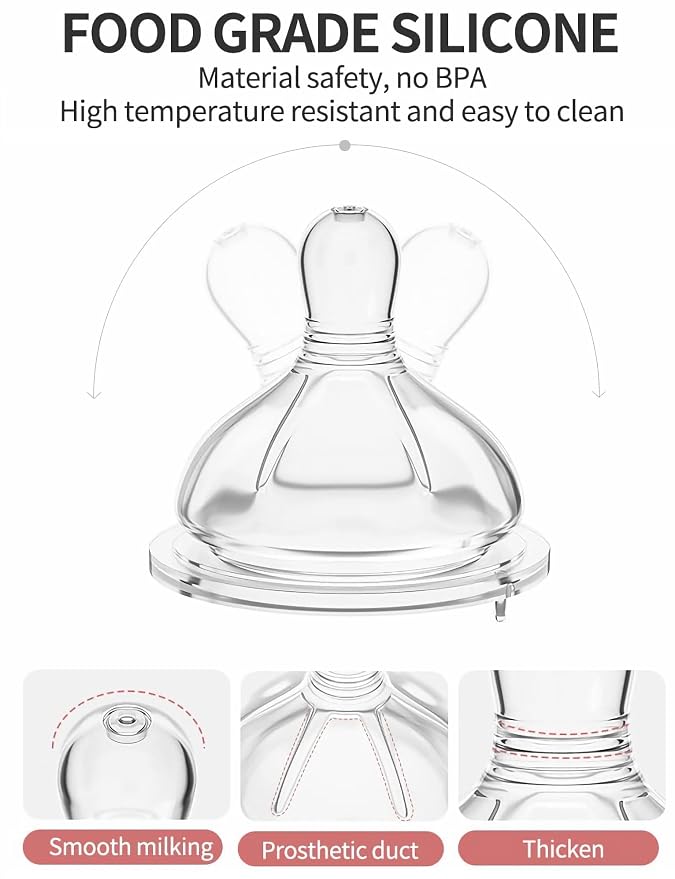 Glass Baby Bottles, Anti Colic Breastfeeding Bottle - Image 6