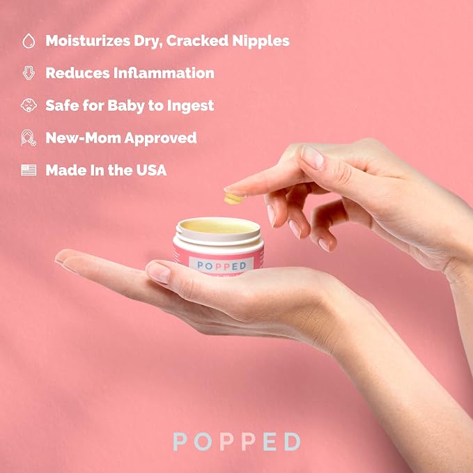 Popped Organic Nipple Butter | Made in the USA | Moisturizing Nipple Cream - Image 3