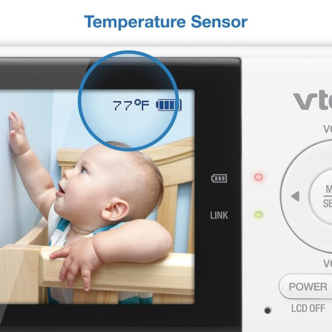 VTech VM819-2 Baby Monitor, 2.8” Screen, 2 Cameras, 1000ft Range, Night Vision - Image 10