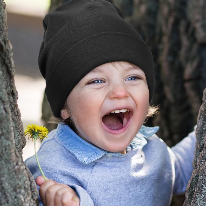 DRESHOW BQUBO 6 Pack Baby Hats for Boys Girls Unisex Baby Hat Soft Knit Cap - Image 5