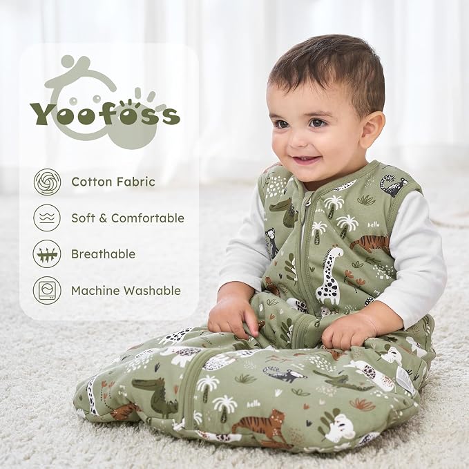 Yoofoss Baby Sleep Sack 6-12 Months, TOG 2.5 Baby Wearable Blanket - Image 2