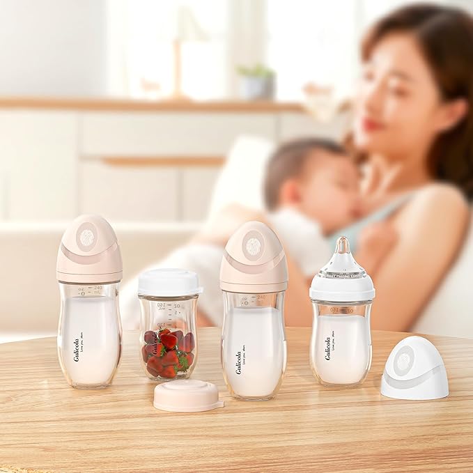 Gulicola Natural Glass Baby Bottle 8 oz - Image 2
