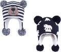 LANGZHEN Toddler Kids Infant Winter Hat, Earflap Knit Warm Cap Fleece Lined by LANGZHEN