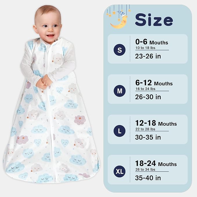 Newborn Sleep Sack Baby Swaddle, TOG 0.5 Baby Wearable Blanket, Baby Sleeping - Image 4