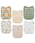 ALVABABY Baby Cloth Diapers 6 Pack by ALVABABY