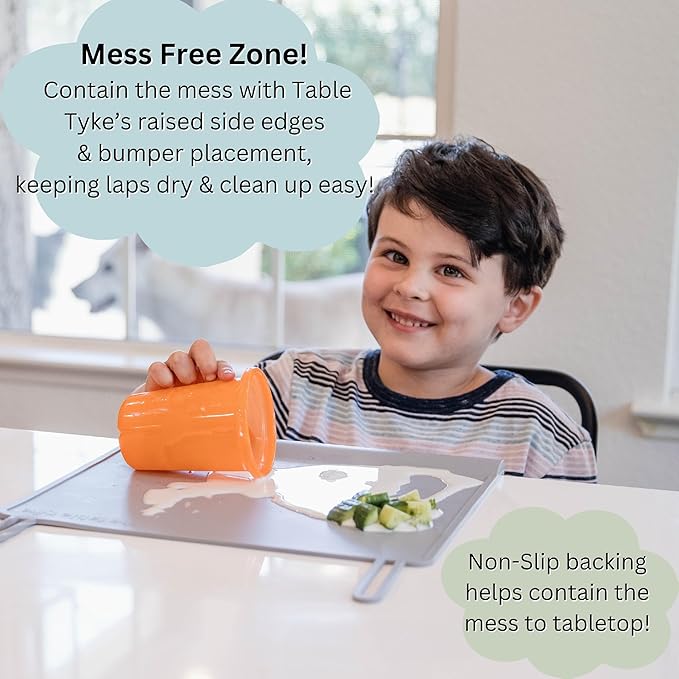 The Table Tyke Silicone Suction Placemat | Teething Edge Bumper/Spill Stopper | - Image 4