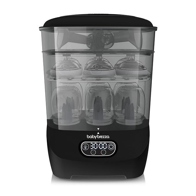 Baby Brezza Bottle Sterilizer and Dryer Advanced – 33% Faster by BabyBrezza