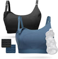 Momcozy Pumping Bra, Pumping Bra Hands Free All Day Wear Pumping & Nursing Bra by Momcozy