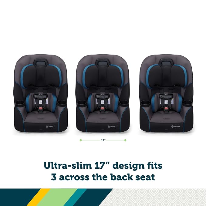 Safety 1st Crosstown Slim All-in-One Convertible Car Seat, Deep Sea - Image 3