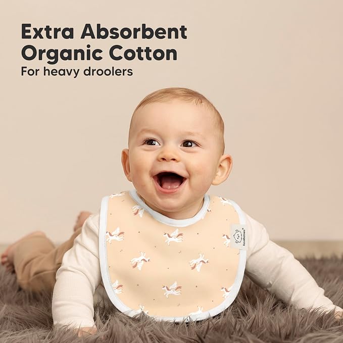 8-Pack Organic Baby Bibs for Boys, Girls - Image 5