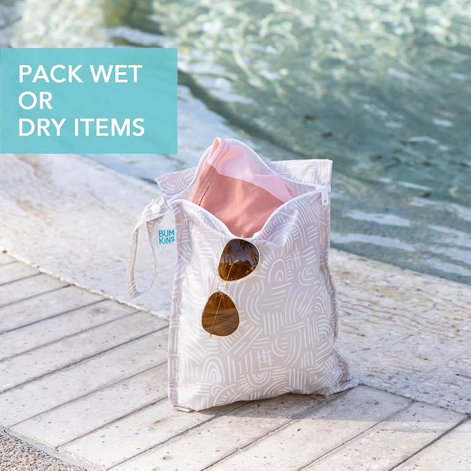 Bumkins - Waterproof Wet Bag, Wet/Dry Clutch & Clear Travel Bags - - Image 3