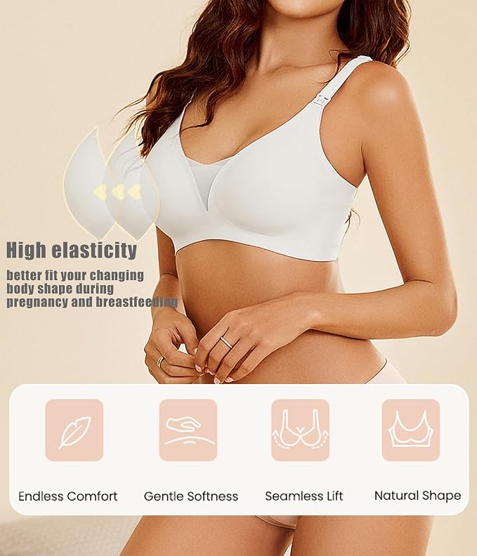 Avidlove Nursing Bras for Breastfeeding Seamless Ultra Comfort Pregnancy - Image 3