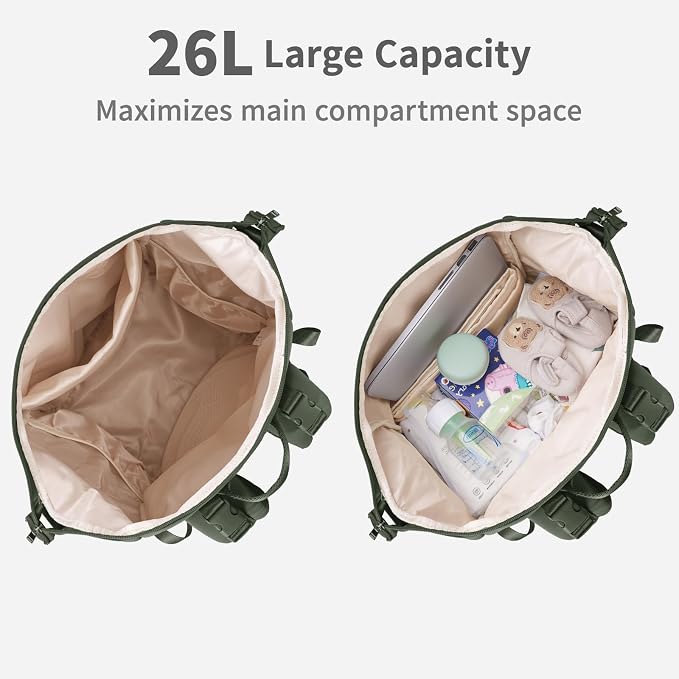 CEI-CEI Neoprene Diaper Bag Backpack Large Newborn Baby Maternity Bags - Image 5
