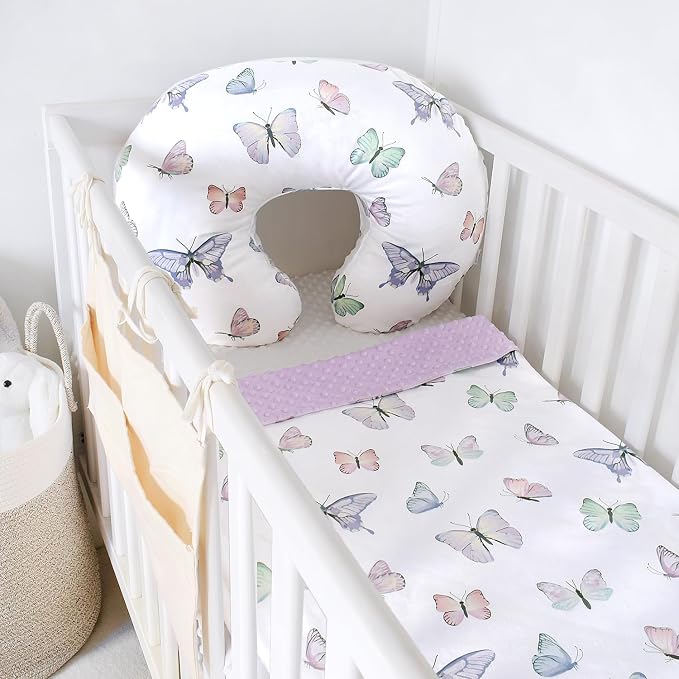 iEvolve Minky Nursing Pillow Cover Breast Feeding Pillow Cover Slipcover U Shape - Image 4