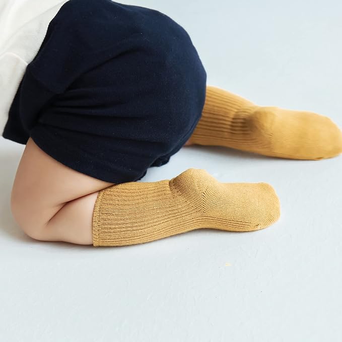 Toddler Socks Unisex Baby Baby Crew Cotton Cuff Socks - Image 3