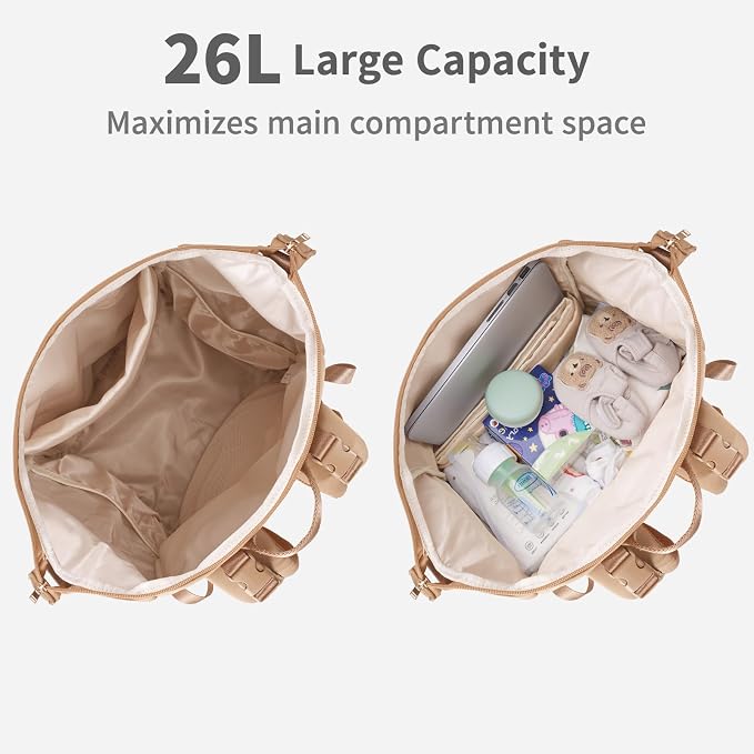 CEI-CEI Neoprene Diaper Bag Backpack Large Newborn Baby Maternity Bags - Image 5