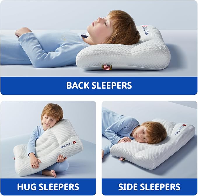 Toddler Pillow, Breathable & Cozy Machine Washable Kids Pillow, 21.6x13.8 - Image 6