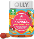 OLLY Essential Prenatal Gummy Multivitamin, Folic Acid, Vitamin D, Omega 3 DHA by OLLY
