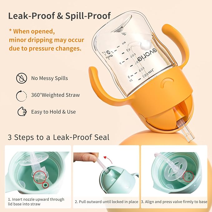 Evorie Tritan Weighted Straw Sippy Cup - Image 2